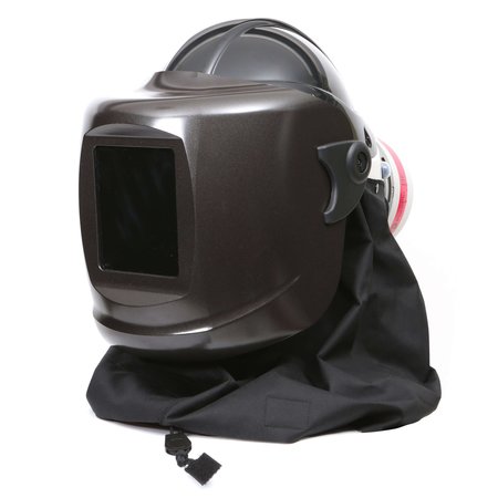 PUREFLO PF60ESM+ Hard Hat Black, Black Neck Cape, HE Filter Gentex Corp